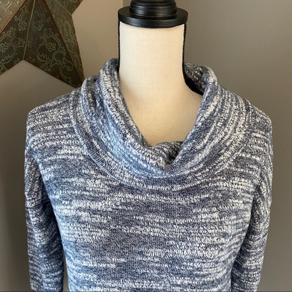 aerie Cowl Pullover Sweater Blue Sz Small - Picture 11 of 12